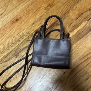 Elegant Brown Leather Handbag